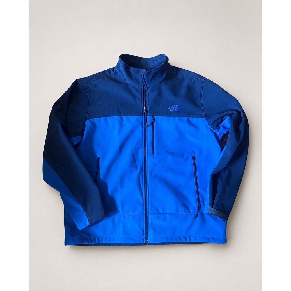 The North Face Men’s XXL Blue Softshell Full Zip Jacket WindWall Outdoor Coat
